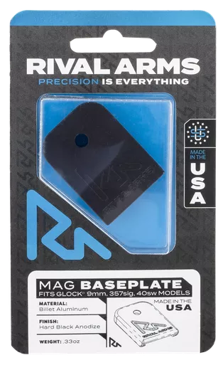 Rival Arms Mag Baseplate, Rival Ra70g001a Mag Baseplate 9/357/40 Blk