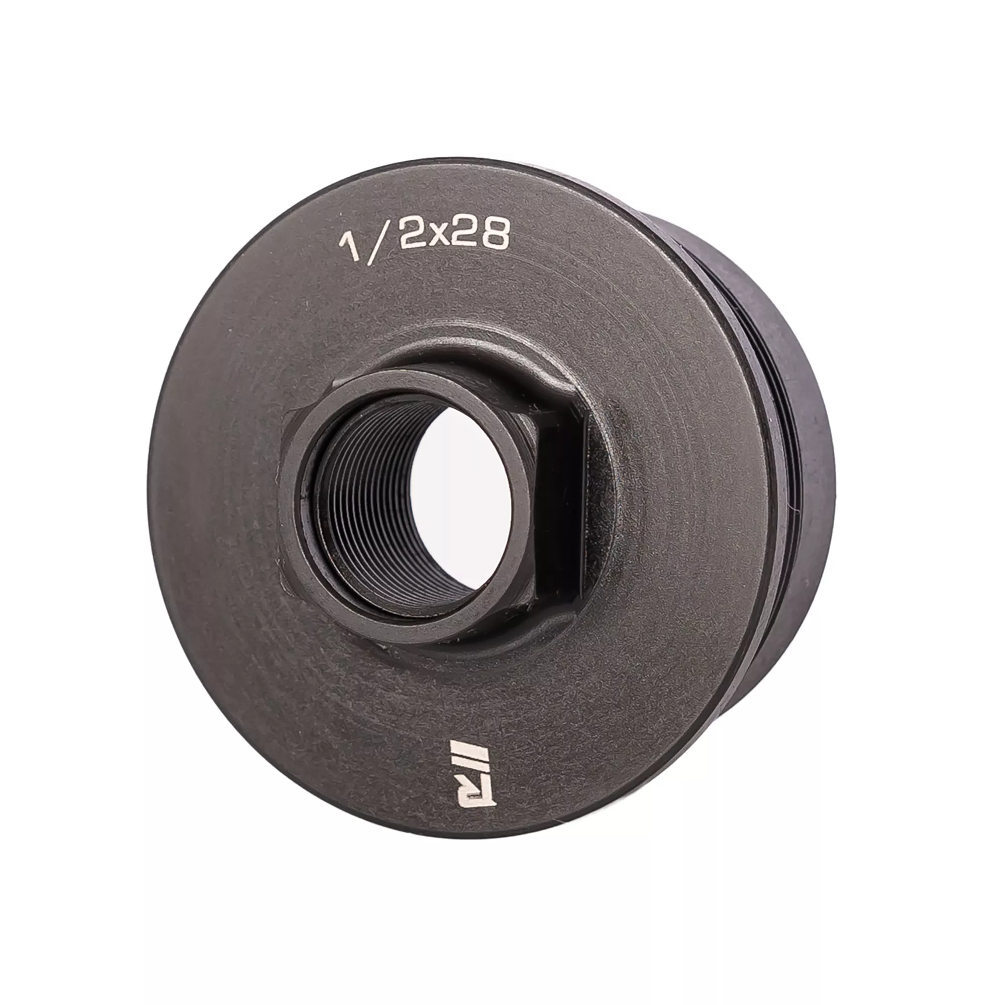 Rugged Suppressors, Universal Direct Thread Mount, 1/2X28 to 1.375″ X 24 Thread Pattern, Matte Finish, Black (DTM002)