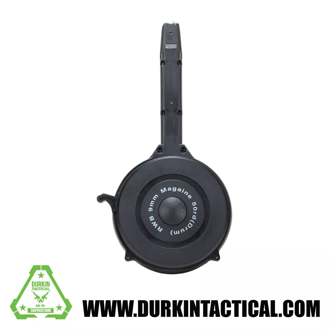 RWB 9mm 50 Round Drum Magazine – Black