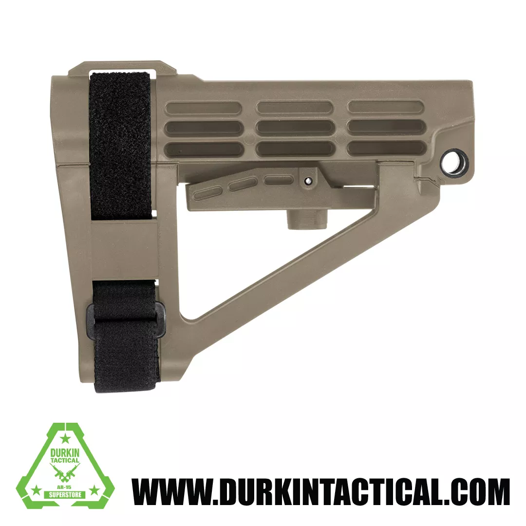SB Tactical SBA4 Pistol Stabilizing Brace – FDE | No Tube |