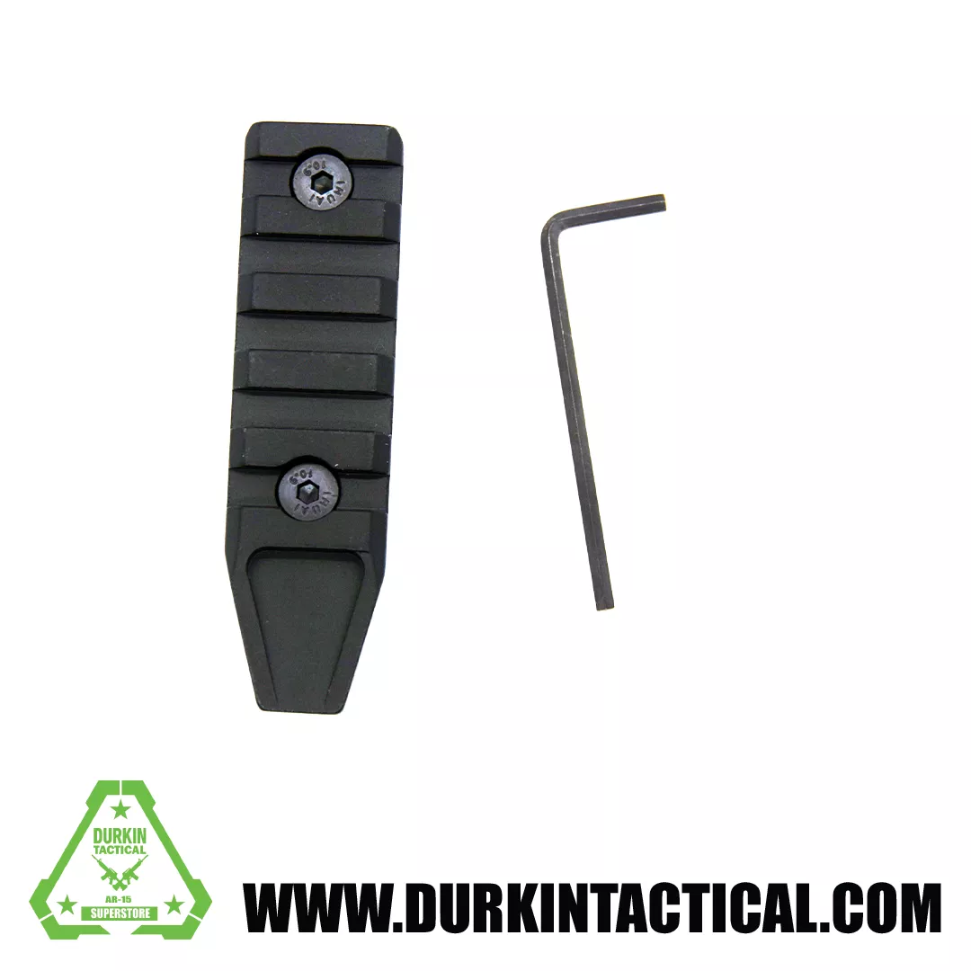 Super Slim 5 Slot MLOK Black Rail Section