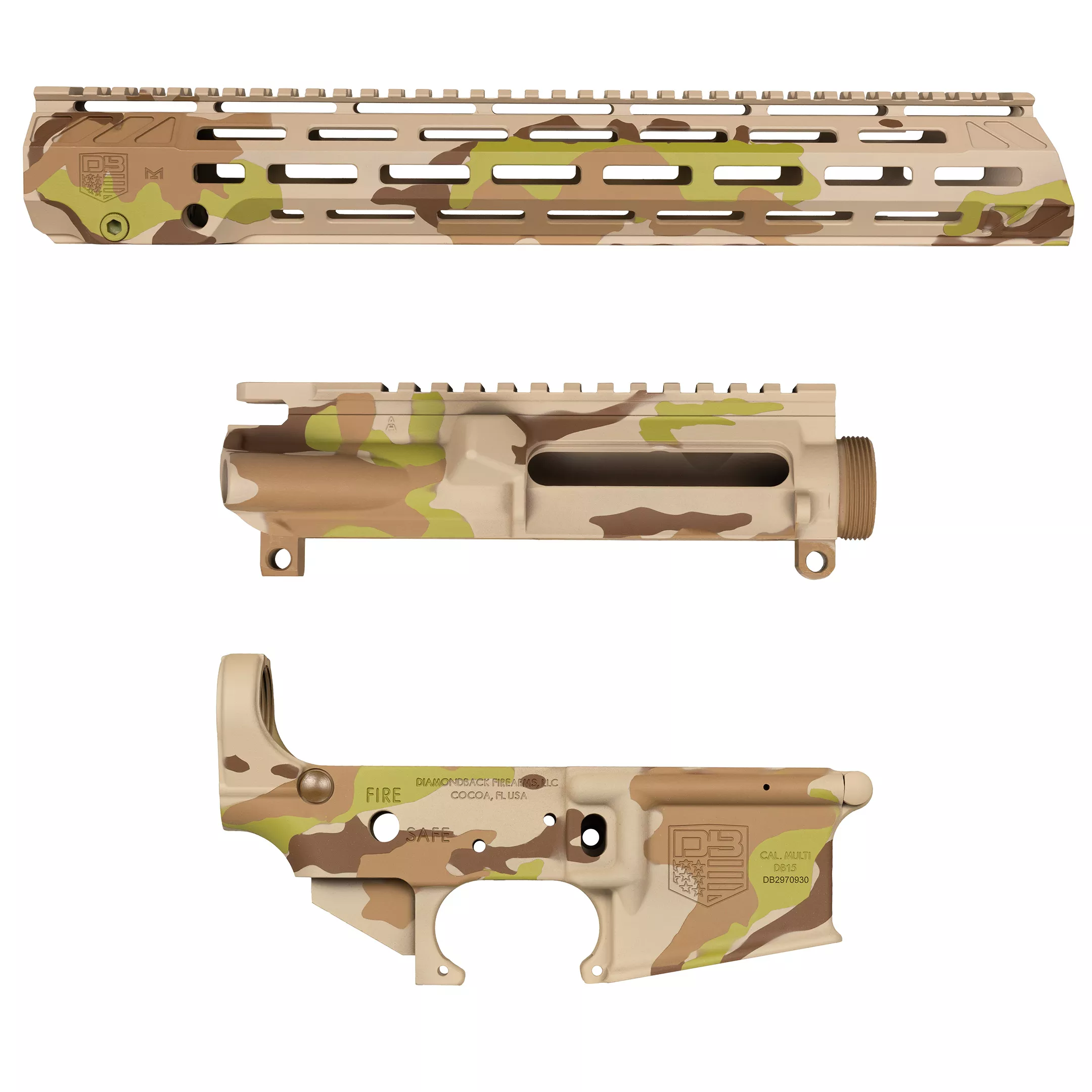 SWAMP STALKER–AR15 Upper, Rail, and Lower Cerakote Set