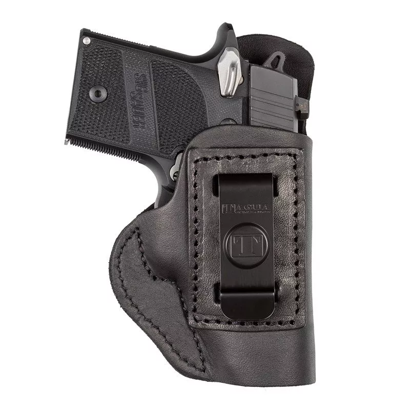 Tagua TX Soft Leather IWB Holster, Fits Most Small Semi Autos, RH, Black (TX-SOFT-720)