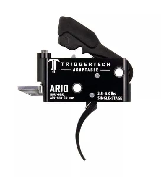 TriggerTech AR-10 Adaptable Single-Stage Trigger | PVD Black Pro Curved