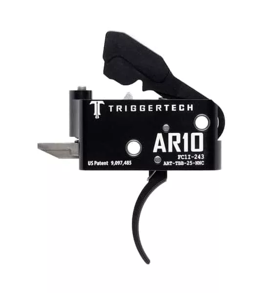 TriggerTech AR-10 Adaptable Trigger | PVD Black Curved
