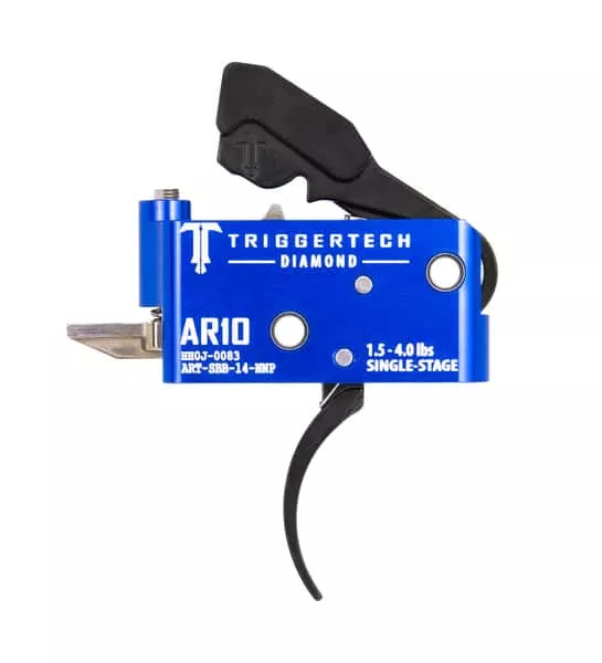 TriggerTech AR-10 Diamond Single-Stage Trigger | PVD Black Pro-Curved