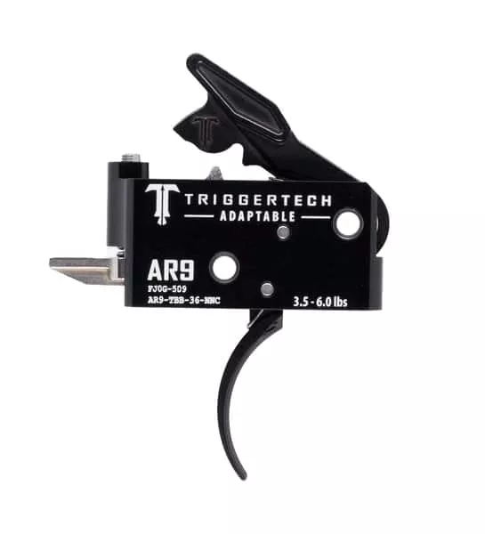 TriggerTech AR-9 Adaptable Trigger | PVD Black Curved