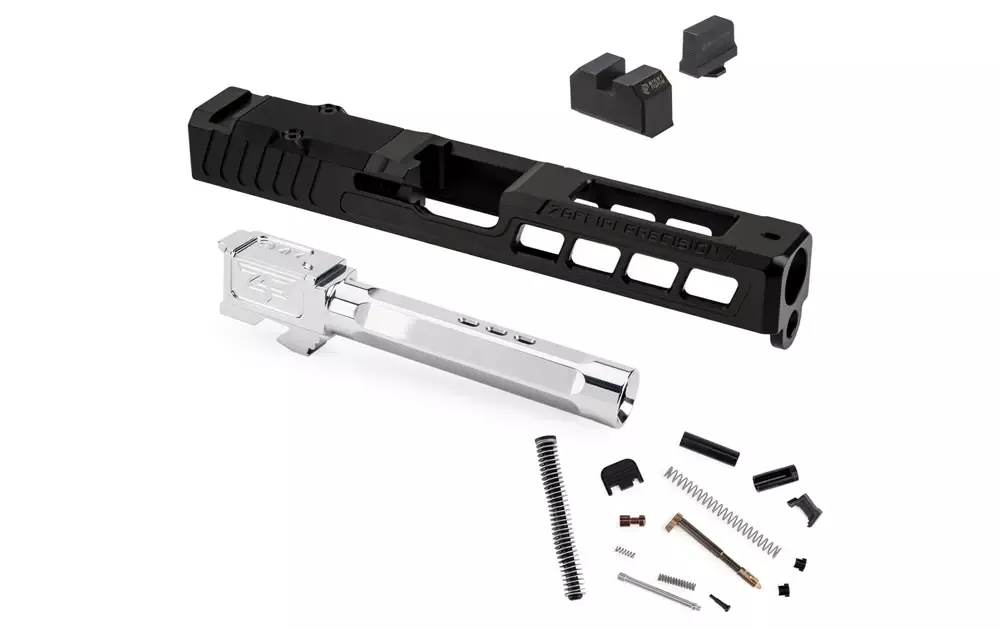 Zaffiri Precision ZPS3 Complete Ported Slide for G17 Gen 3 | Stainless Barrel
