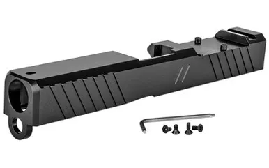 ZEV Technologies, Duty Stripped Slide w/ RMR Cut, For Glock 19 Gen 3 - Black