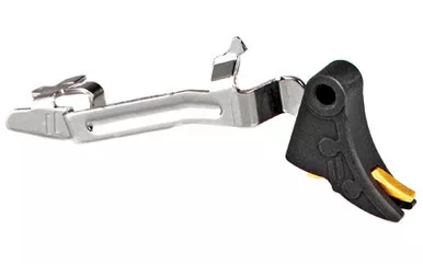 ZEV TECHNOLOGIES PRO CURVED TRIGGER BAR KIT - BLACK W/ GOLD SAFETY